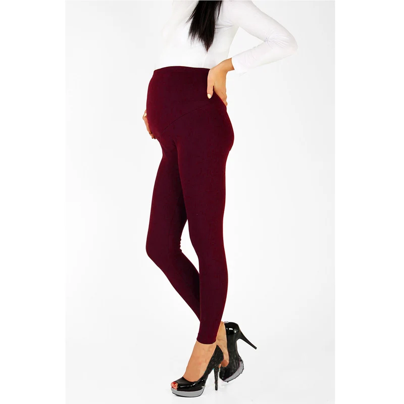 Women leggings adjustable plus size maternity high waist thin soft cotton pants