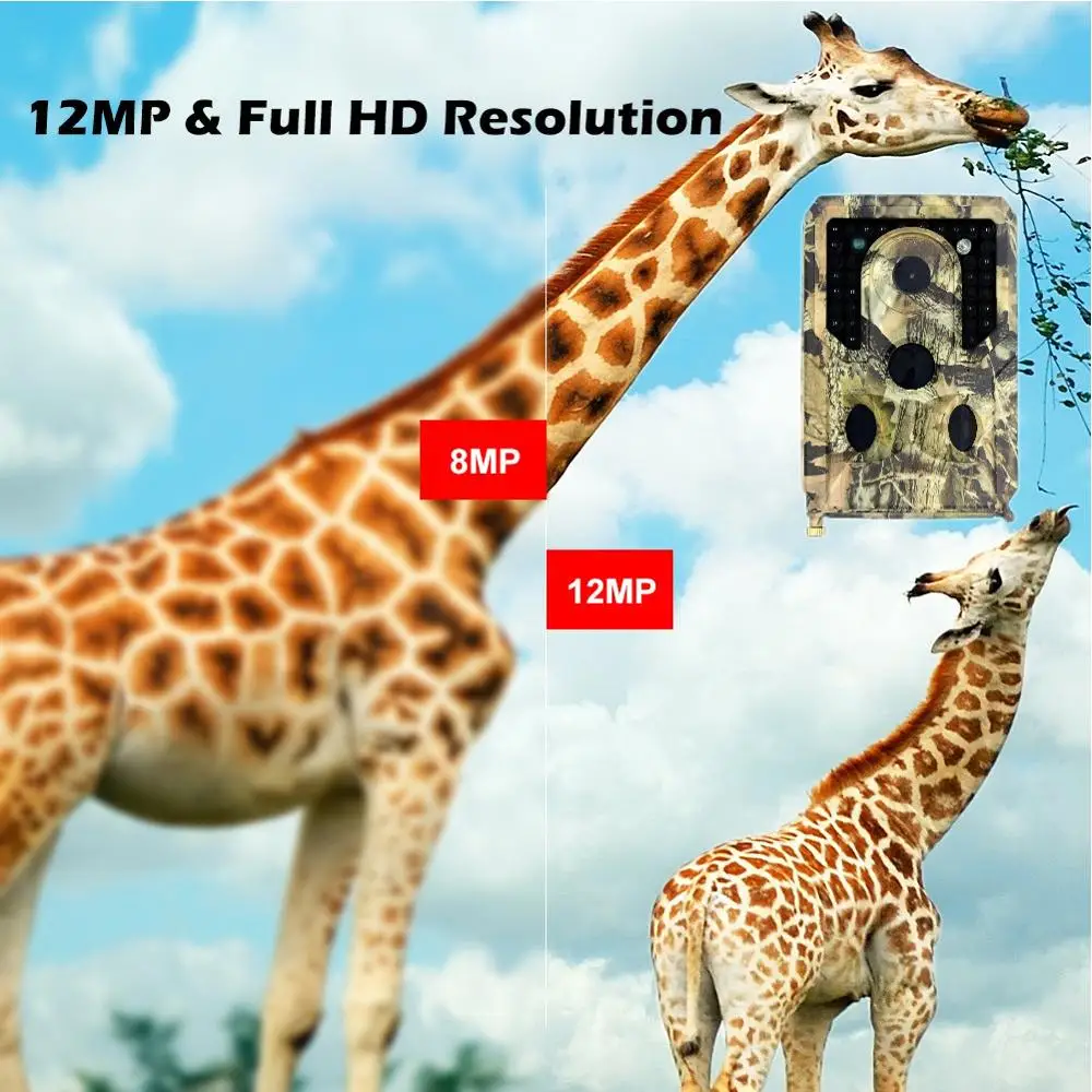 PR-400 Hunting Camera 12MP 1080P Photo Trap Night Vision Live Animal Infrared Hunting Tracking Camera Hunting Chasse Scout