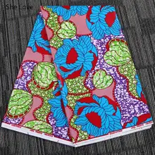 She Love 1 ярд Анкара Африканский хлопок настоящий воск с фабрики материя с цветами для вечерние платья Изготовление Diy Швейные аксессуары