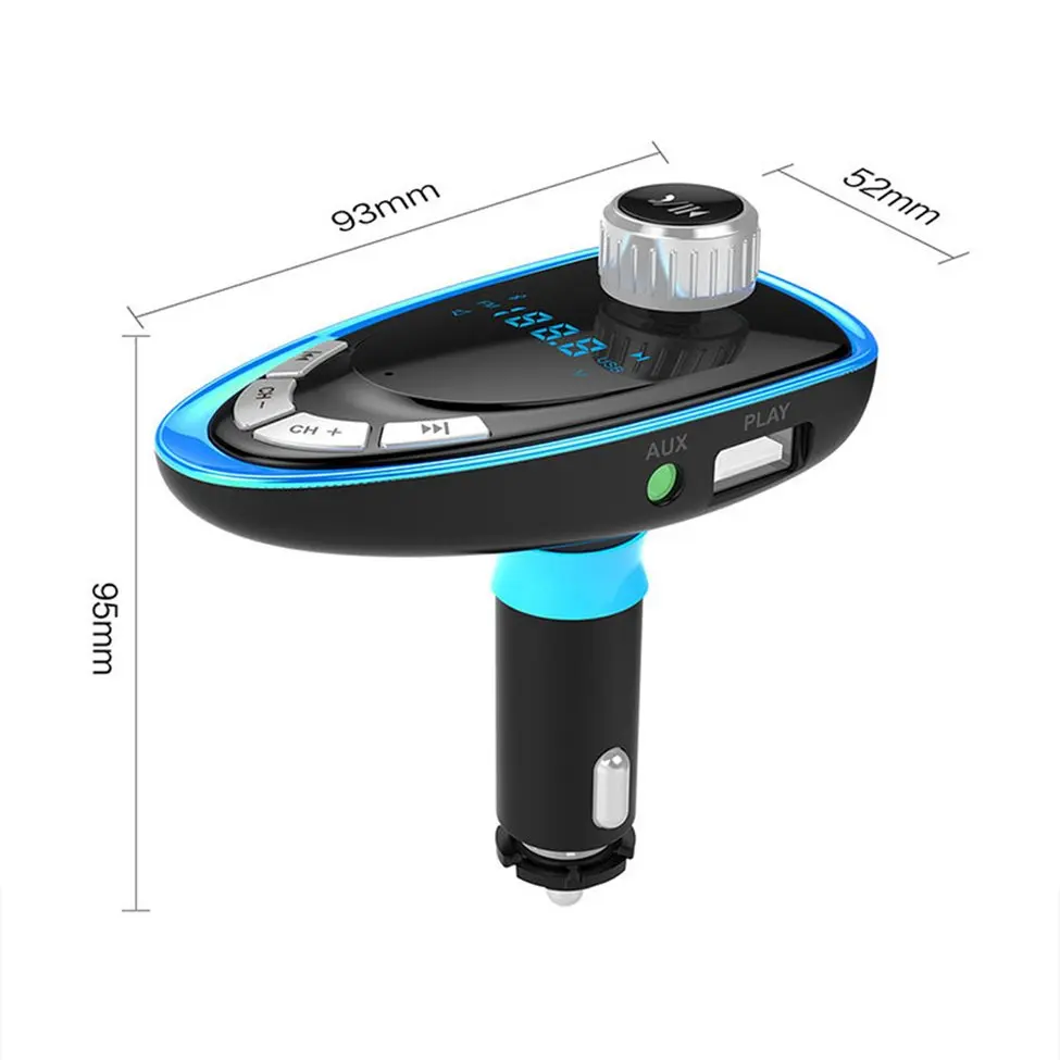 Новинка A27 Автомобильный MP3 аудио плеер светодиодный Bluetooth автомобильный комплект fm-передатчик Громкая связь вызов двойной USB Автомобильное зарядное устройство Поддержка TF карты