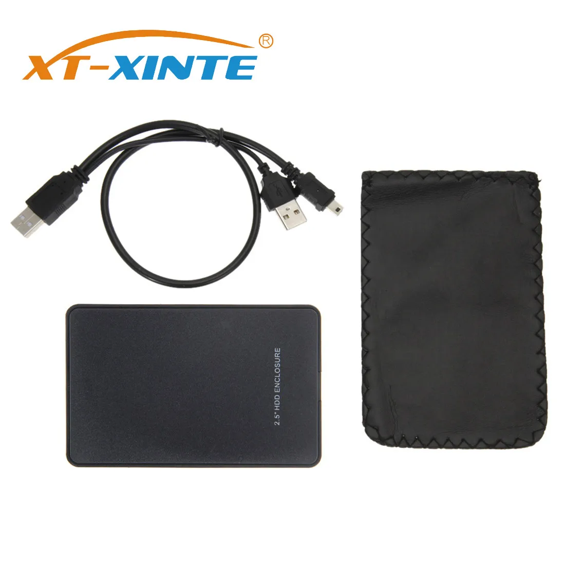 

XT-XINTE 2.5 inch USB 2.0 SATA HDD Box Mobile SSD Hard Drive External Enclosure Case Support 2TB Data Transfer Backup Tool