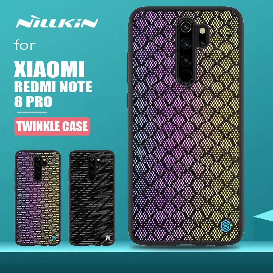 Чехол Nillkin для Xiaomi Redmi Note 8 Pro глянцевый силиконовый чехол с мягкими краями