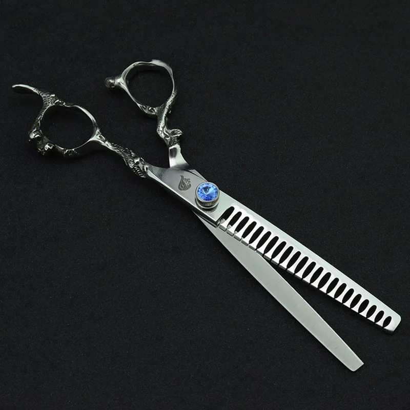 7 inch Pet Dogs Gromming Scissors Thinning Shears Sharp Edge Animals Cat Hair Thinning Scissors Barbers Cutting Tools