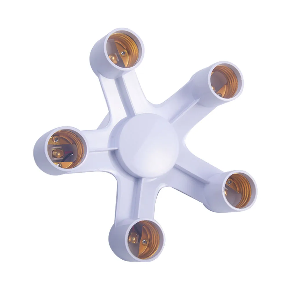 5 in 1 E27 to Base Socket Splitter LED Light Lamp Bulb Adapter Holder | Лампы и освещение