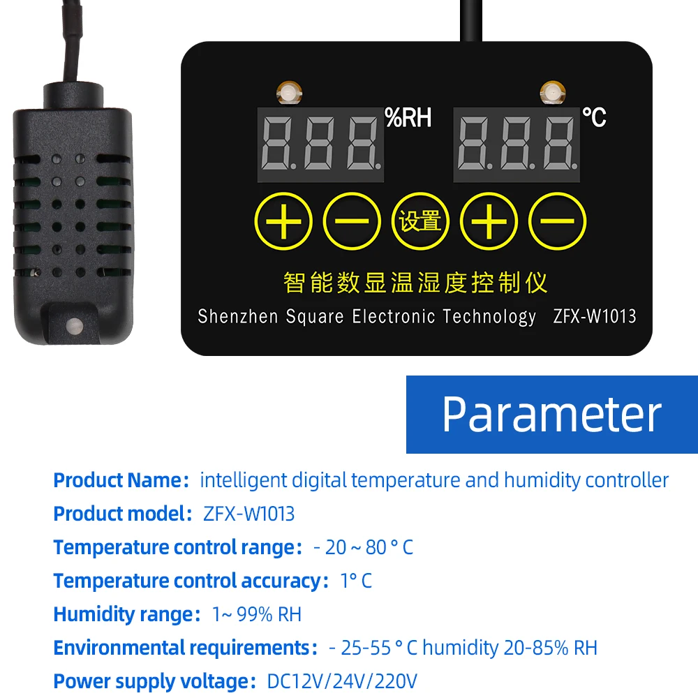 do controlador de temperatura do microcomputador ajustável-20 ° c 80 80 ° c, 1% RH-99 % rh