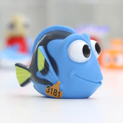 Dory Детские Игрушки для ванны, детские игрушки, детская поплавок, водяная ванна, резиновая клоун, рыбка Немо, игрушки для ванной, животные, спрей - Цвет: Dory