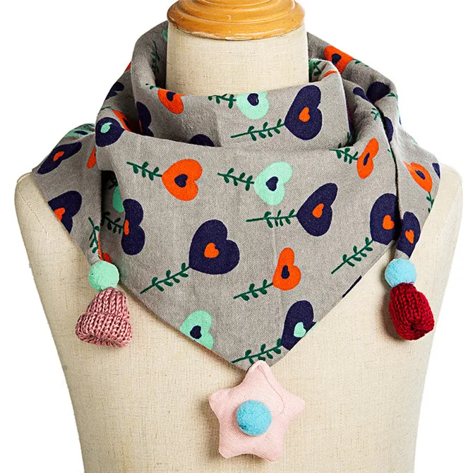 Детские треугольные шарфы, осенне-зимний детский шарф из хлопка и льна для мальчиков и девочек, чистый цвет, волшебный шейный платок, детский модный шарф на шею - Цвет: C11