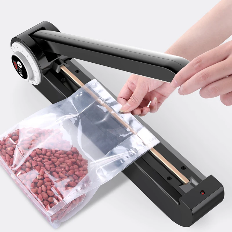 KY-300 food Sealing Machine Hand Pressing Plastic Bag Tea Film Mini Heat Food Sealer Digital 220V 1PC | Бытовая техника