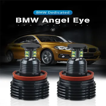 

2PCS Angel Eyes LED Marker Fog Lights H8 80W 8 LED For BMW 128i 135i 328i 328xi 328i 328xi 335i 328i 335i M3 X5 X6 E91 E92 E93