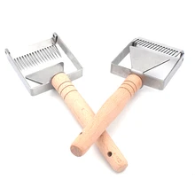 Нержавеющая сталь пчелиный улей Uncapping вилка для меда Скребок Лопата пчеловодство инструмент DEC889