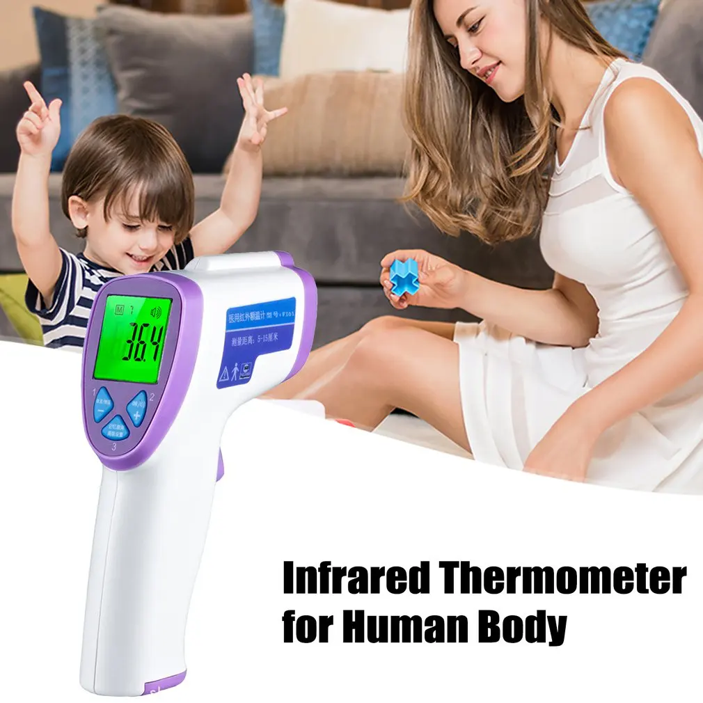 LCD Backlight Baby Forehead Thermometer Digital Adult Body Temperature Baby Forehead Infrared Fever Thermometer