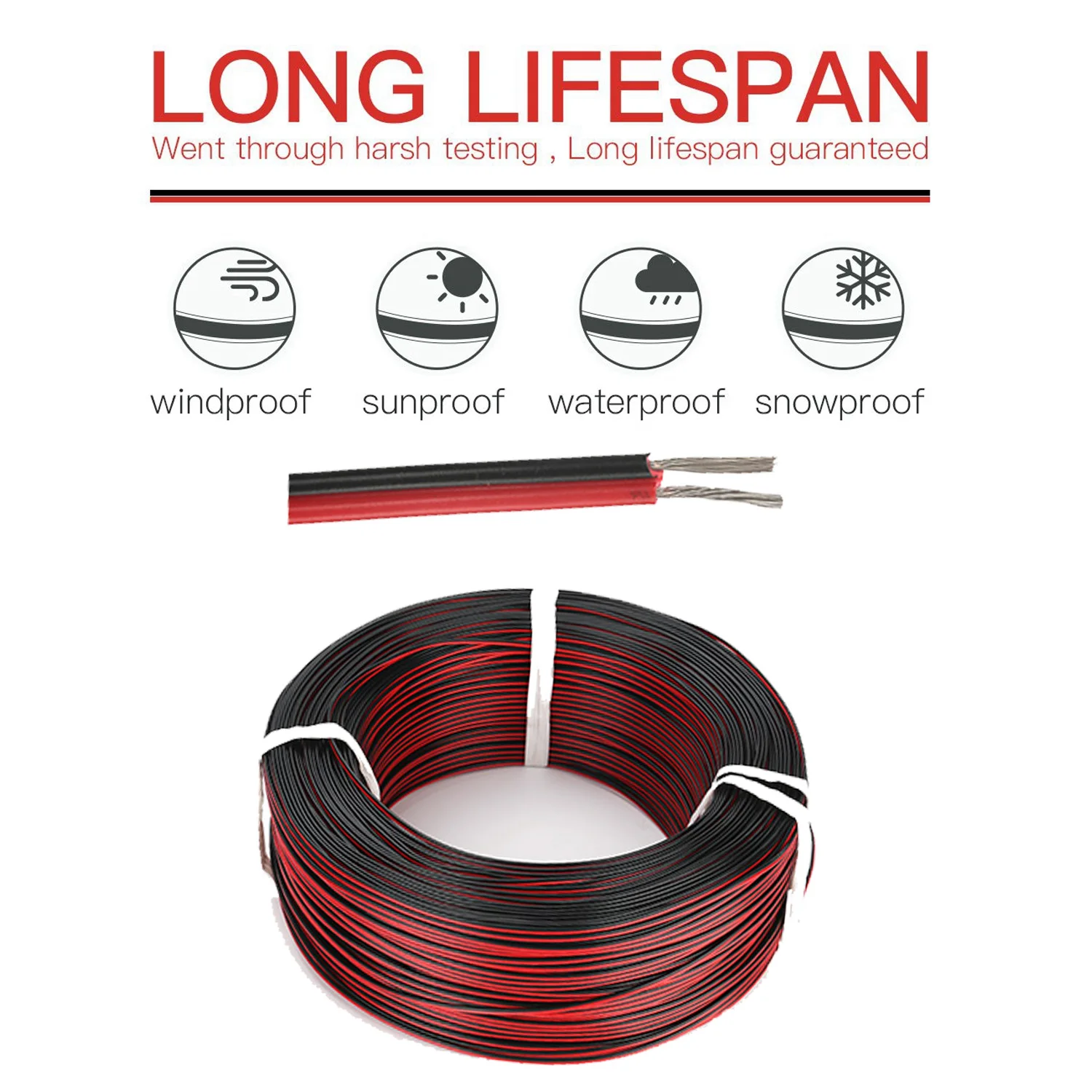 2Pin 16AWG  ڵ  ּ     ̾  ̺, ڵ Ŀ LED Ʈ ̹  UL2468