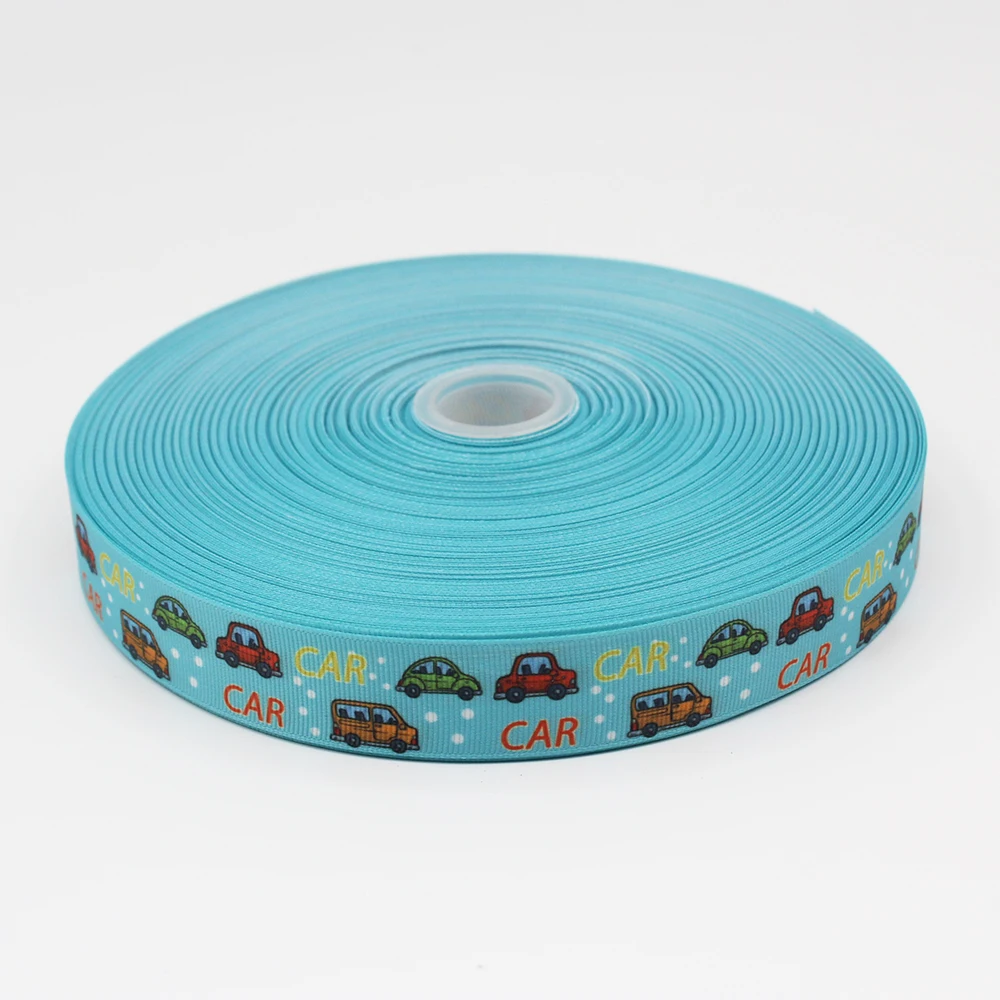 

25-75MM Car Grosgrain Ribbon Design Customized ​Logo Printed for Hair Bow DIY Decor Bag Sewing 22190