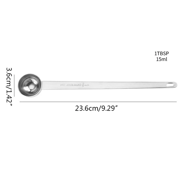 D08D Hosszú Fogantyúkonyhan Kanállal 15 Ml -Es Konyha Sütő Tejpor Mérés - Image 6