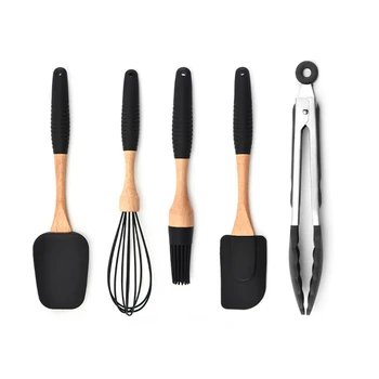 

Kitchen Accessories Baking Tool Silicone Turner Spatula Brush Scraper Egg Beater Kitchenware Kitchen Utensils Set Cooking Tools