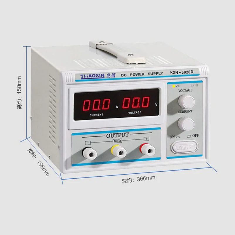 

Hot ZHAOXIN Digital KXN-3020D High-power Switching DC Power Supply 0-30V Output,0-20A Output