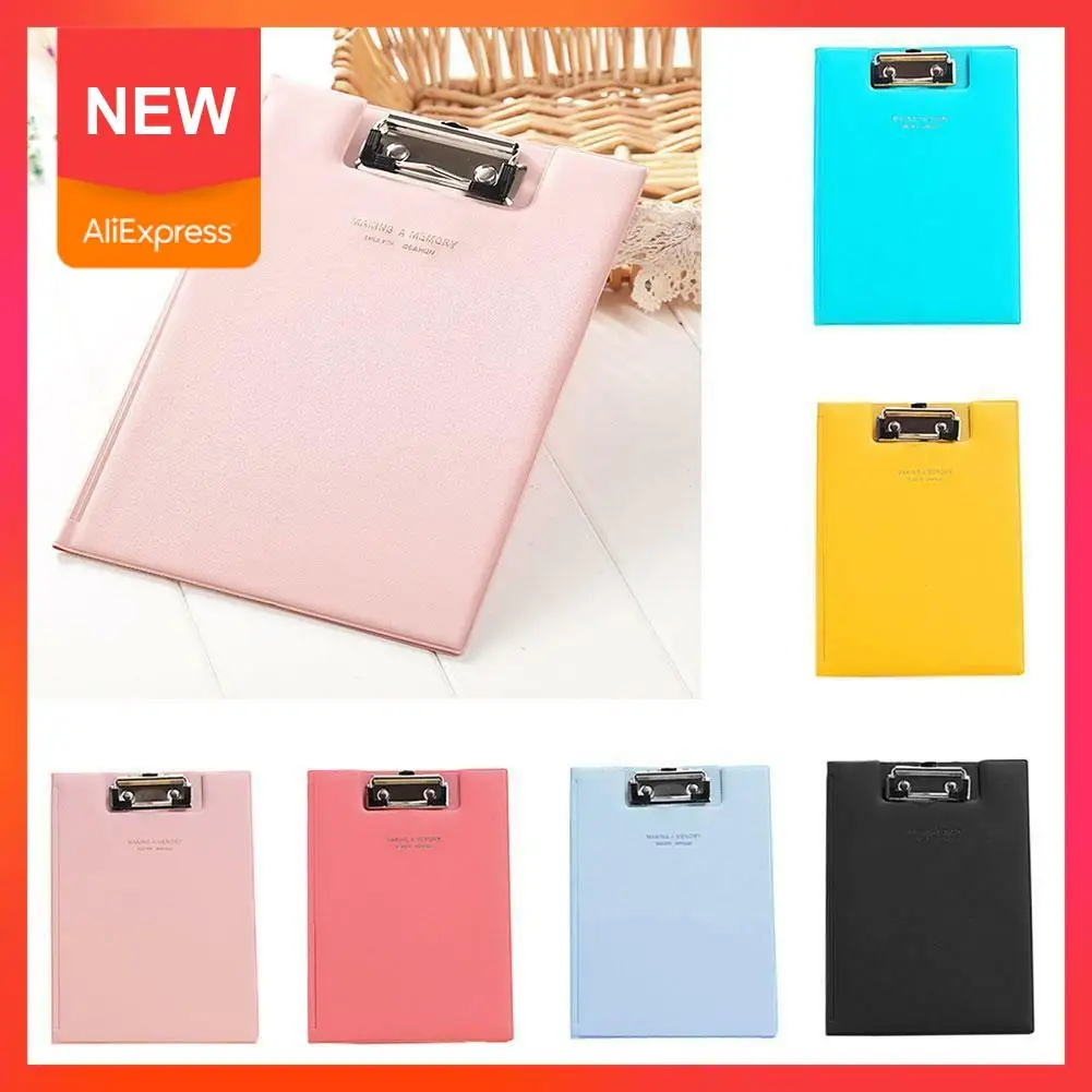 1 unidad A5 impermeable Clipboard escritura Pad Documento de la carpeta de archivos soporte de suministros de oficina accesorios papelería escuela G8W7