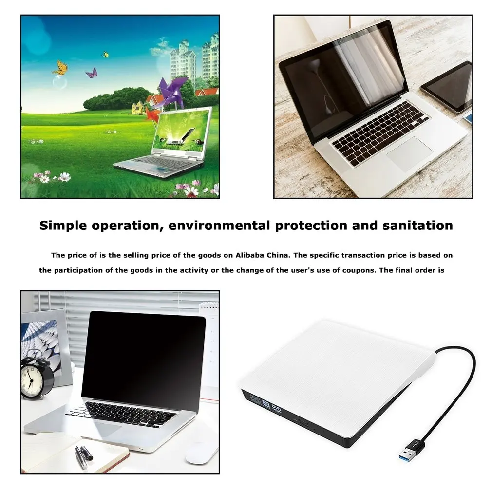 Портативный привод Usb 3 0 Dvd Rom странный внешний рекордер Для