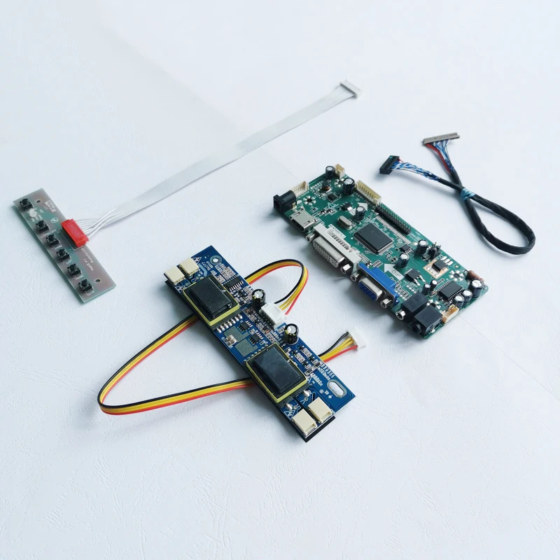 Для M150X2 M150X3 LVDS 20 контактов VGA + DVI 1024*768 15 &quotЖК-мониторная панель Клавиатура 4CCFL