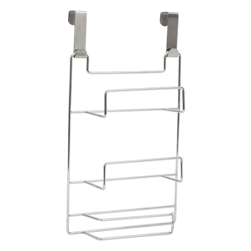 

Multifunctional Kitchen Storage Rack Cabinet Door Hook Preservative Bags Holder Organizer Shelf Roll Paper Tissue Holder