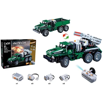 

Double E Cada 1498CPS RC Military M1A2 tank Model Building Blocks Bricks Radio Control Car Compatible legoing WW2 Toys Gifts