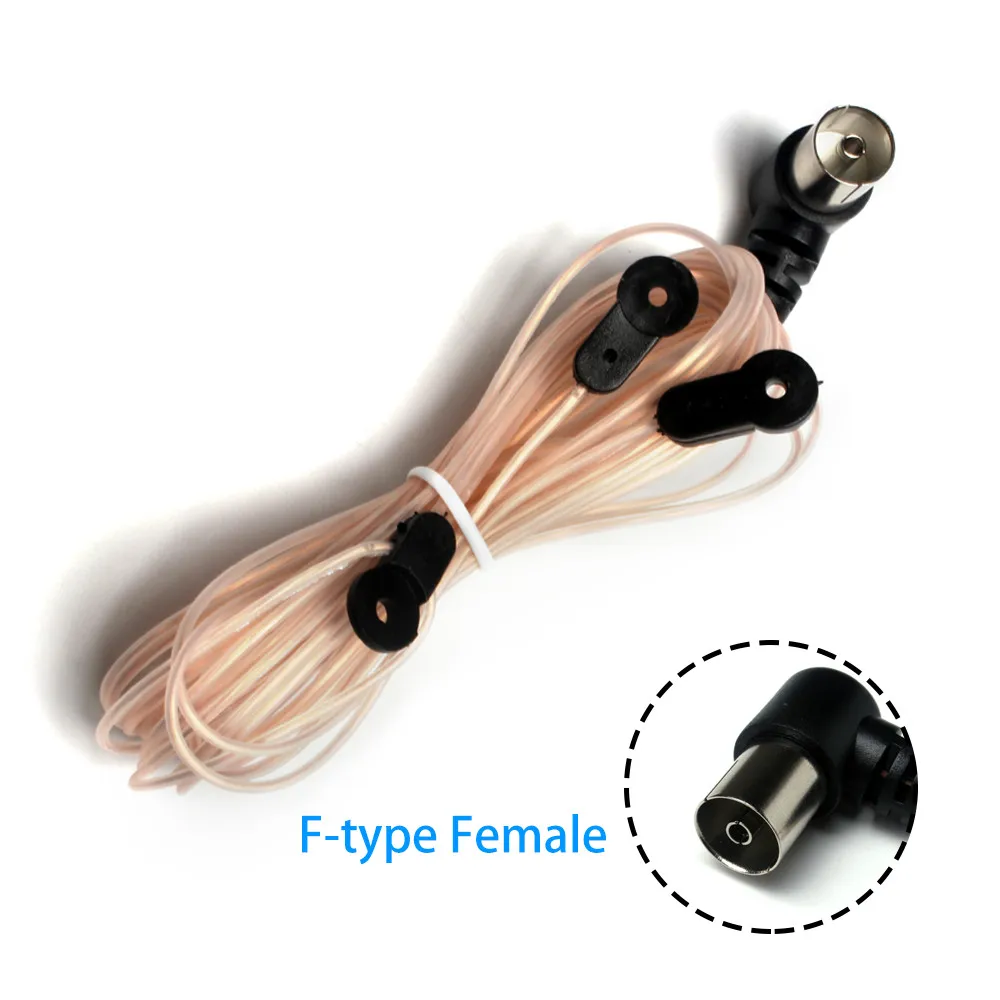 

FM Dipole Antenna T Shape Indoor Copper Aerial HD Radio Female Pal Connector 75 OFM Use Digital Antenna Hdtv Antenna