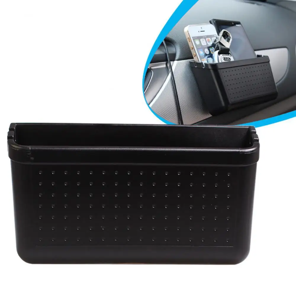 Universal Car Auto Dashboard Phone Holder Self Adhesive Storage Box Organizer