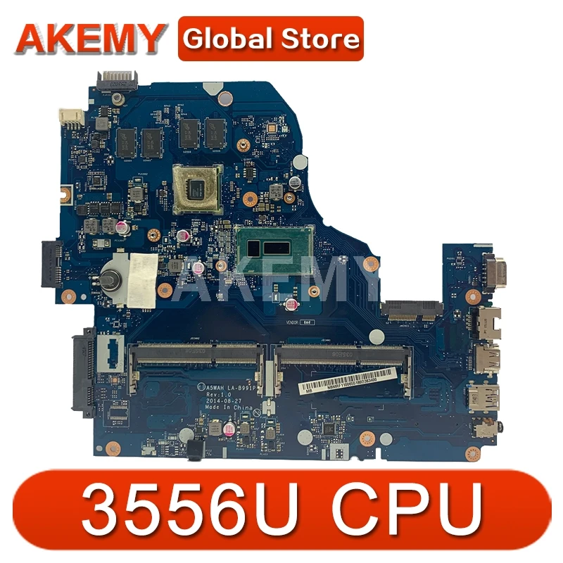 Z5WAH LA-B162P / LA-B991P NBMLC11004 NB.MLC11.004 материнская плата для Acer aspire E1-572G E5-571 E5-571G 3556U CPU |