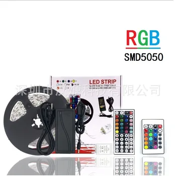 

Led5050 Strip Set 12V/30 Lights Waterproof RGB Soft Strip Light 10M24 Key 44 Key Controller