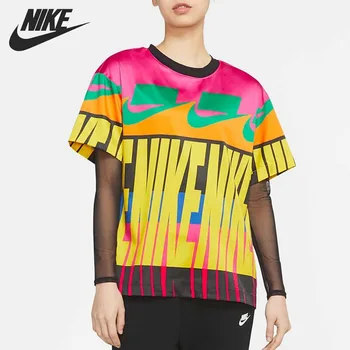 

Original New Arrival NIKE NSW SS TOP AOP Women's T-shirts short sleeve Sportswear
