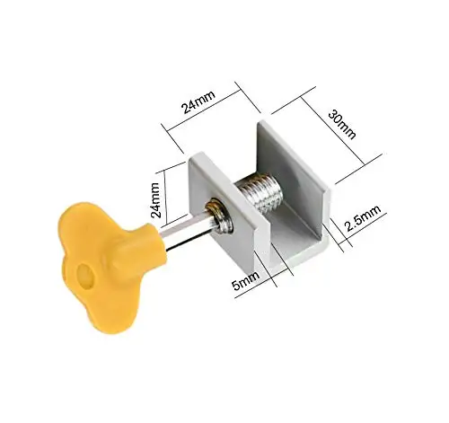 GANCHUN, 4 шт., оконный замок, регулируемый, раздвижной, для детей, для безопасности, для окна, стоп-рама, оконная пряжка с ключами, для дома, офиса, безопасность
