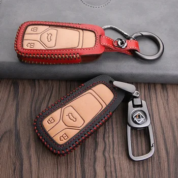 

Leather Car Key Cover Protection Case for Audi A5 Q7 S4 S5 A4 B9 A4L 4m TT TTS RS 8 S A6L QT S7 A4L A6 Q5 SQ5 A6 C8 A7 A8 Q8