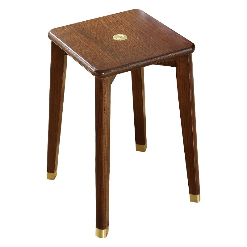 

Sitting Room Taboret Fashion Creative Real Wood Adult Stool Square Makeup Chair Low Bench