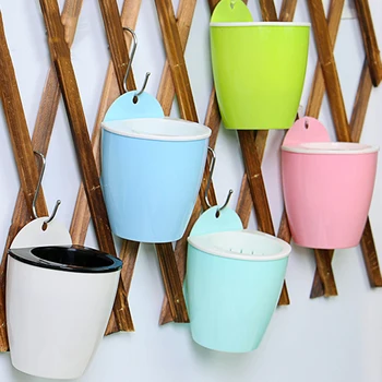 

Watering Planter Handmade Self Watering Plant Flower Pot With Water Container Home Garden Decor