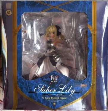 23 см японского аниме fate saber ПВХ фигурка аниме девушка Saber. Фигурка Лили украшение Коллекционная модель игрушки для ребенка подарок - Цвет: 01box