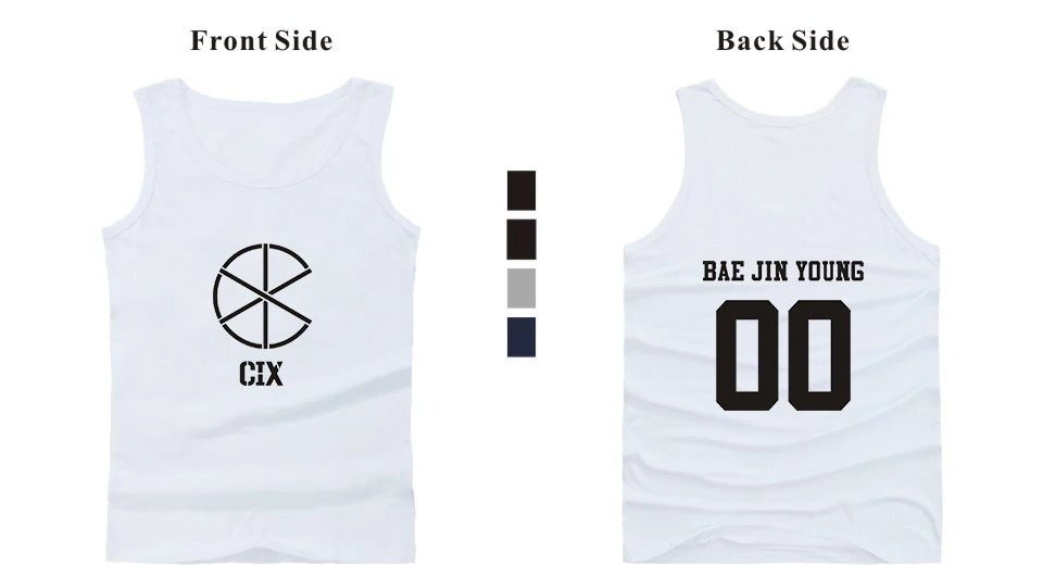 CIX Kpop Cool Fashion Korean Tank Top Women/Men Sleeveless Summer Popular Rock Band Bodybuilding Tank Famous Hip Hop Vest