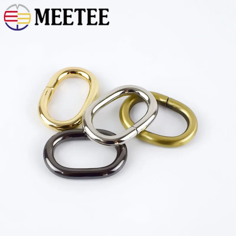 Овальные металлические кольца Meetee 40 шт. 20 мм ремешок для сумки ремень лямки