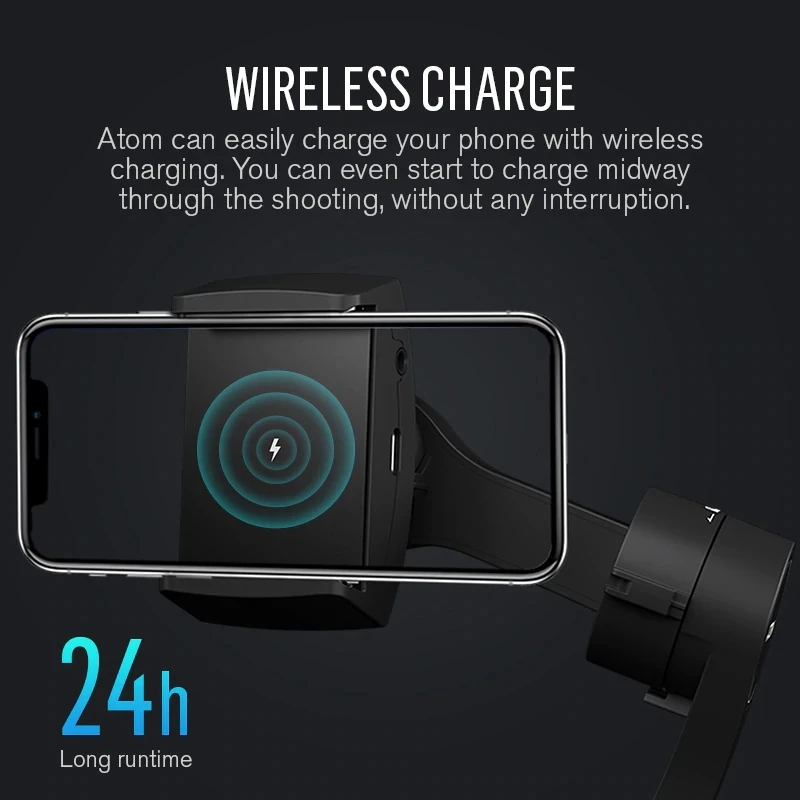  Snoppa Atom Foldable Pocket-Sized 3-Axis Handheld Gimbal Smartphone Stabilizer for Smartphone Andro
