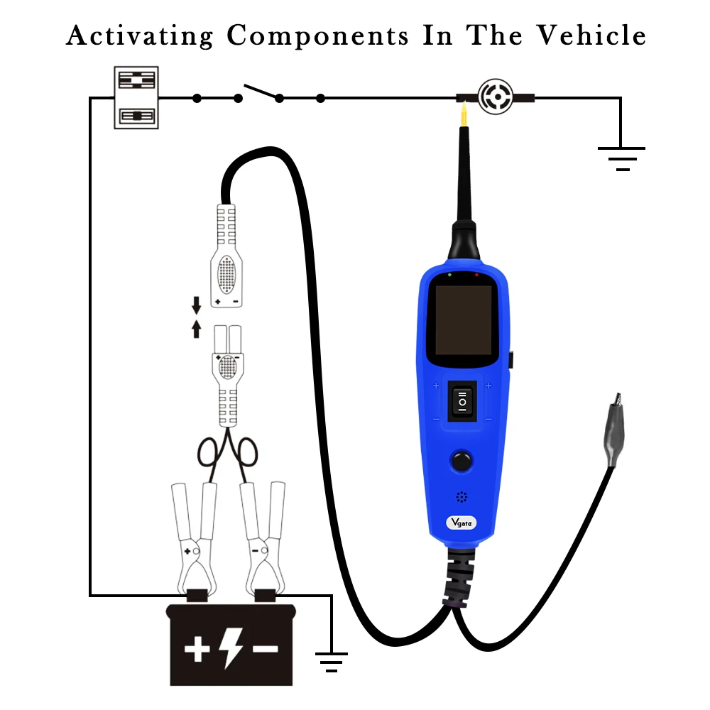 Мощность зонда автомобиля электрической цепи тестер автомобильные инструменты 12 В Vgate Pt150 тестер электрической системы как Autek YD208 Autel PS100