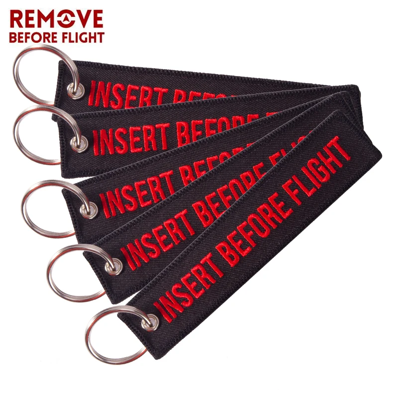 

5 шт. новая вставка перед полетом модные ювелирные брелки для мотоциклов OEM брелки Красная Вышивка брелок новый брелок