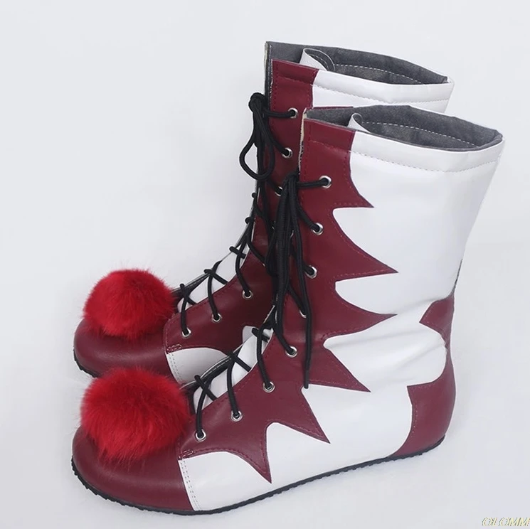 

Stephen King's It Clown Pennywise Shoes And Masks Cosplay Costumes Adult Men Women Boots Helmet Halloween Party Props Customize