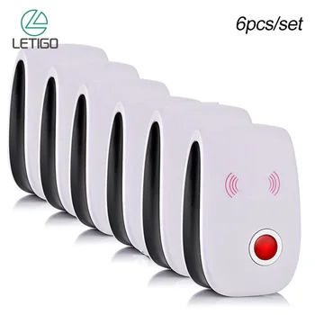 

6pcs Pest Control Electronic Ultrasonic Pest Repellent EU UK US PLUG Mosquito killer Pest Animal Repeller Bug Reject Wholesale