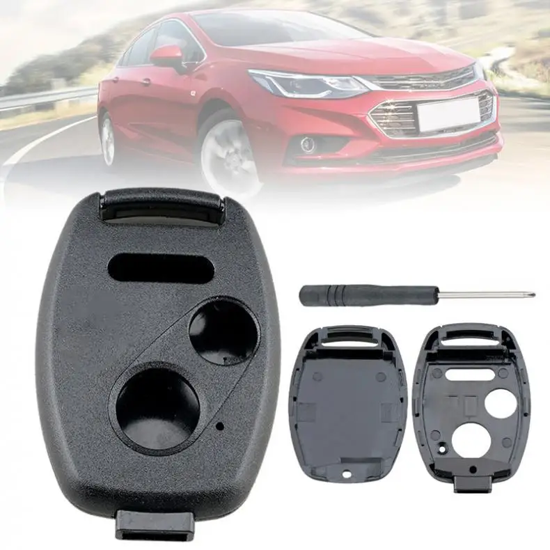 

2+1 Buttons Replacement Car Remote Key Shell Case with Screwdriver Fit forHondaAccord CrosstourCivicOdysseyCR-V CR-Z