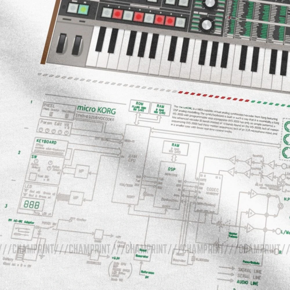 Microkorg Industrial One Футболка мужская Synth Synthesizer электронная модульная техно Забавные
