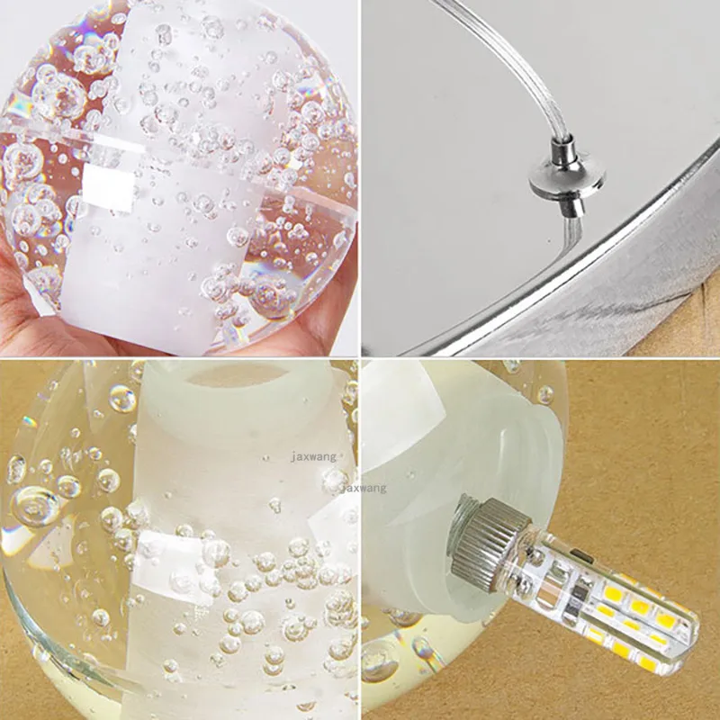 Хрустальный подвесной светильник s модный креативный роскошный хрустальный шар