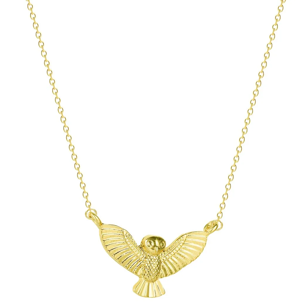 QIMING Eagle Bird Hawk Owl мужское ожерелье Винтажные Ювелирные аксессуары в стиле панк статусные модные ювелирные изделия животное Женское Ожерелье