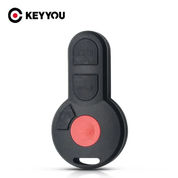 

KEYYOU Replacement Car Key Case Fob Blank Shell Smart Key Card 3+1 4 Buttons For VW Volkswagen Golf Jetta Passat Beetle