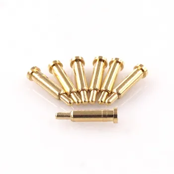 

20pcs Spring Loaded Pogo Pin Connector Diameter 2.0 mm x 8.0 mm height SMT / SMD PCB brass Gold plate 1u 50g force Probe Pin