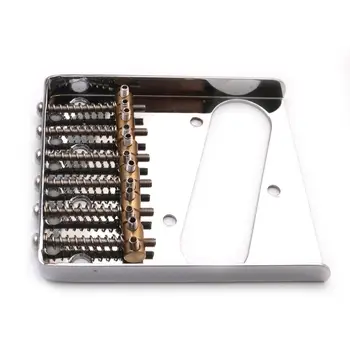 

Metal Guitar Bridge for 6 String TL Electric Guitarra Fixed Hardtail Acoustic Guitar Bridge Saddle with Screws