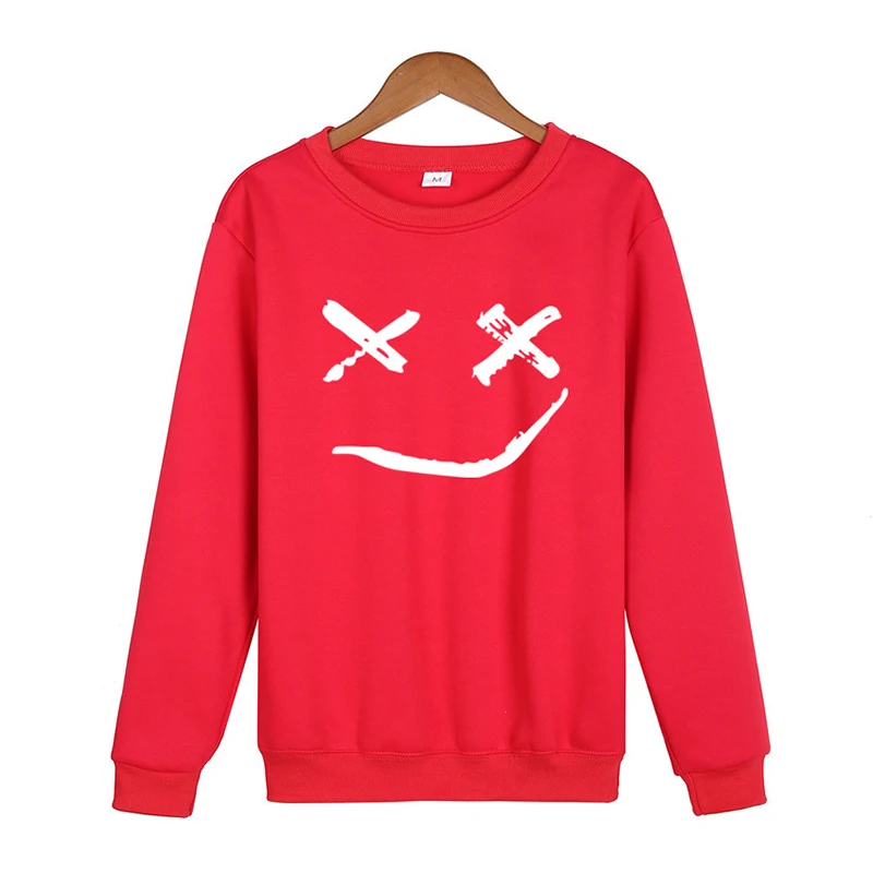 

Men And Women Crewnecks Fashion 4 Yards Hip-hopStreet Long-sleeved Pullover Smile Print Sweatshirt Shirt Hoodie Clothes